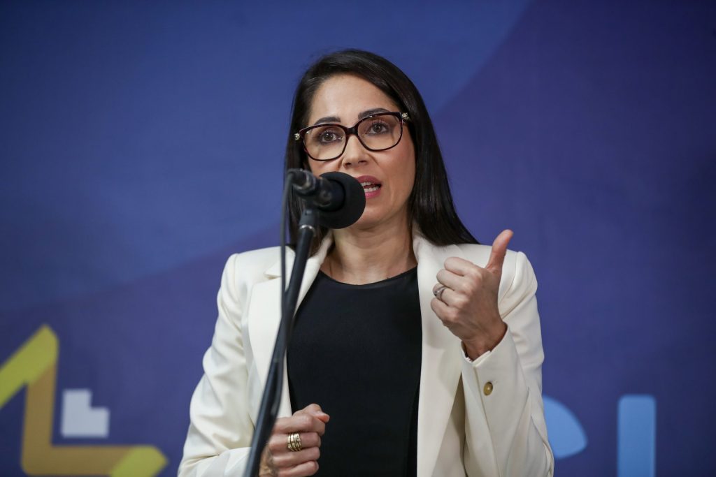 Luisa González, candidata a la Presidencia de Ecuador, en una fotografía de archivo. EFE/ José Jácome
