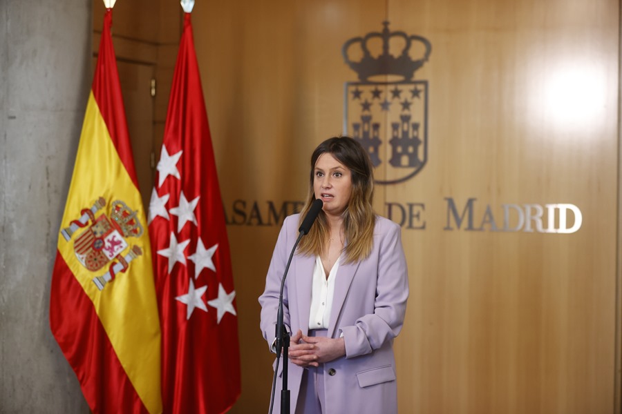 La exportavoz de Unidas Podemos en la Asamblea de Madrid y candidata a la presidencia de la Comunidad en las últimas elecciones, Alejandra Jacinto. 