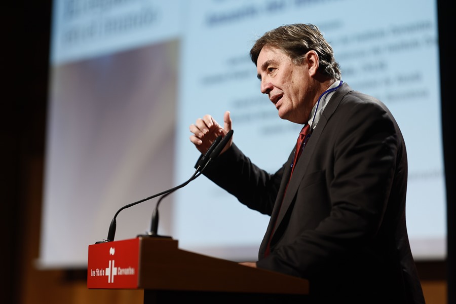 Luis García Montero, director del Instituto Cervantes, presenta el Anuario 2023.