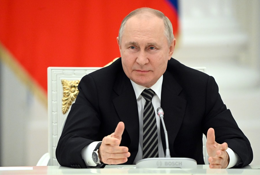 El presidente de Rusia, Vladimir Putin, en una imagen de hoy en Moscú.