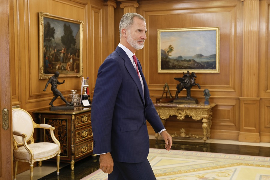 El rey Felipe VI, durante la ronda de consultas del pasado mes de agosto