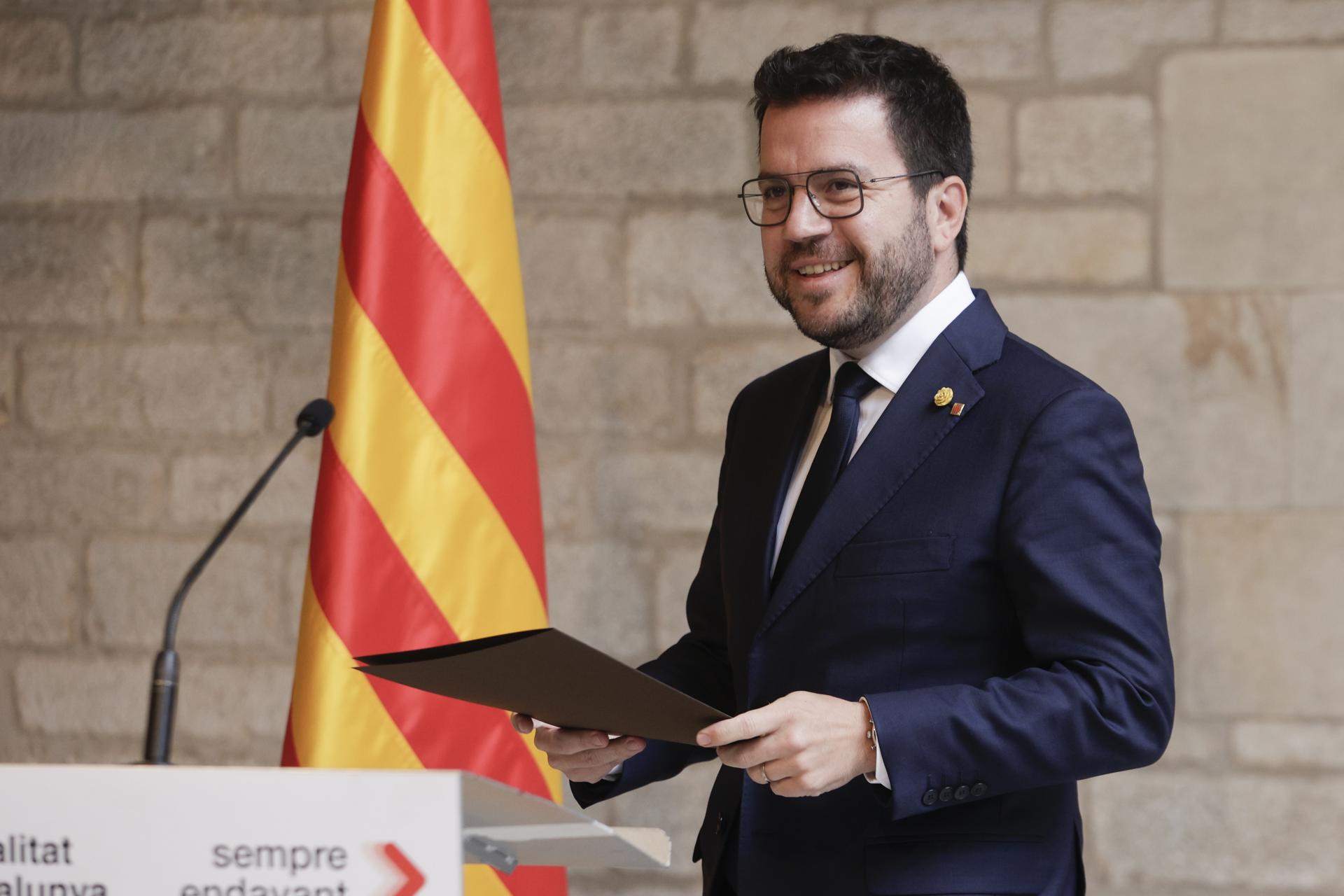 Aragonès recupera protagonismo con su duelo con el PP por la amnistía en el Senado