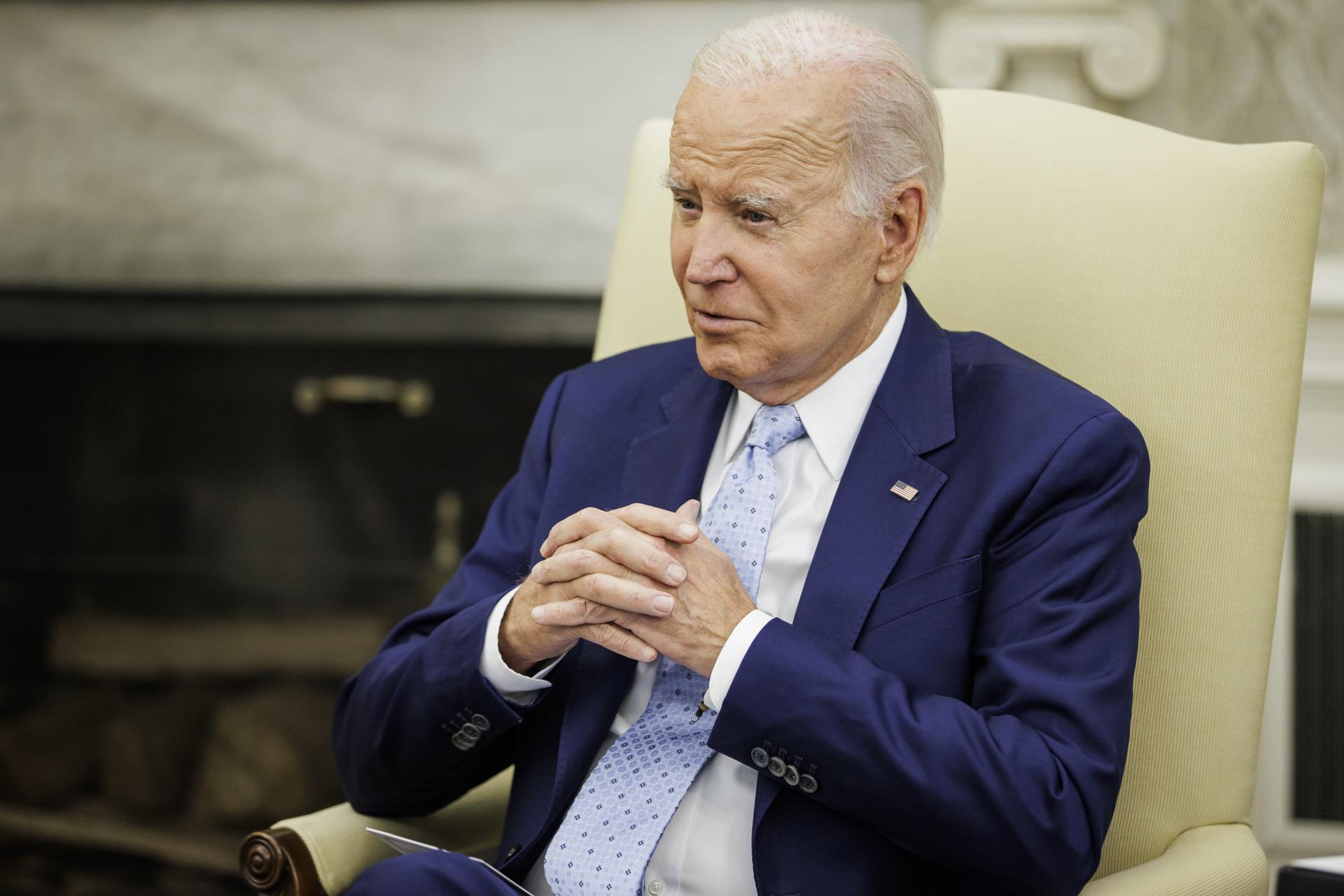 El presidente estadounidense, Joe Biden. EFE/EPA/SAMUEL CORUM / POOL