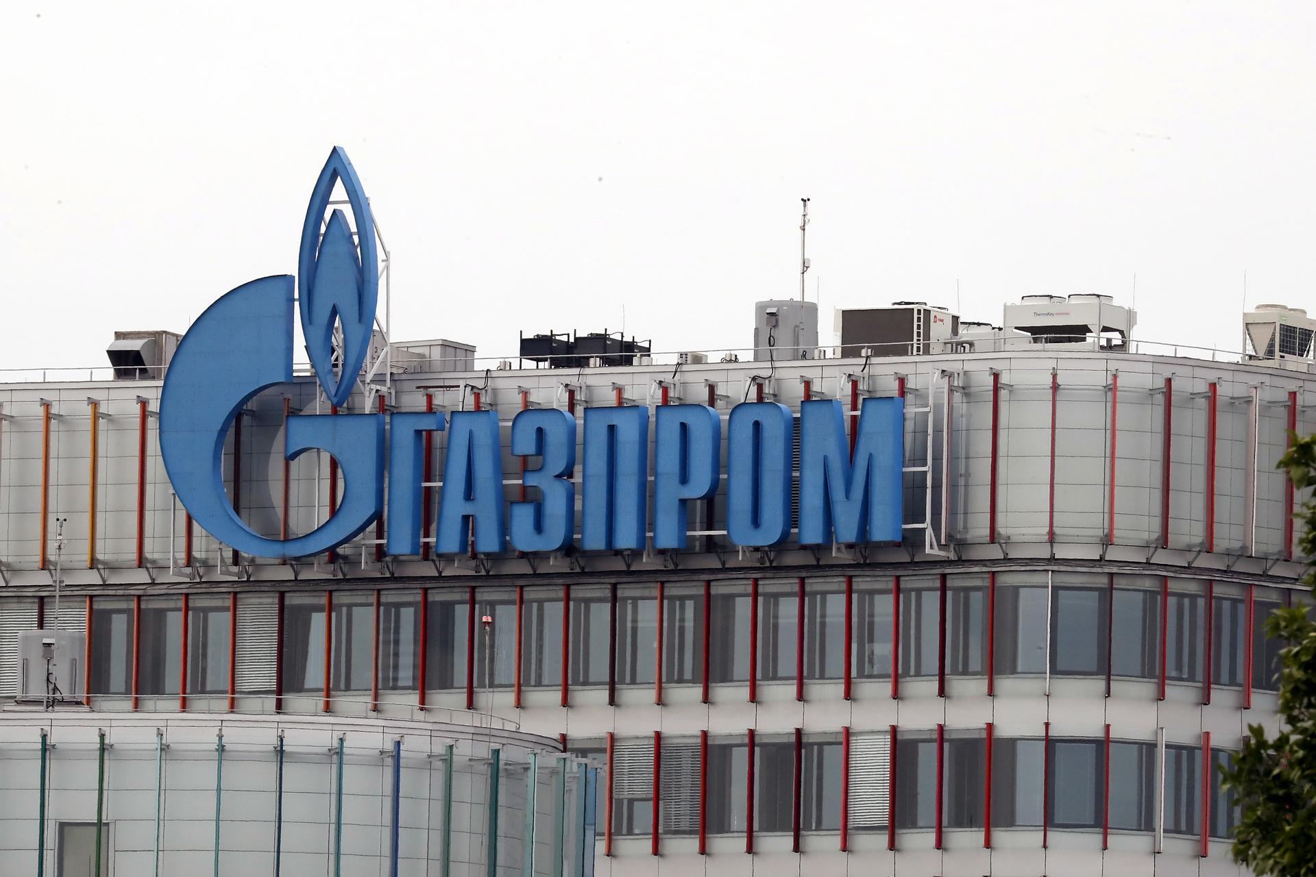 A Gazprom office in St. Petersburg, Russia, 27 July 2022. EFE/EPA/FILE/ANATOLY MALTSEV