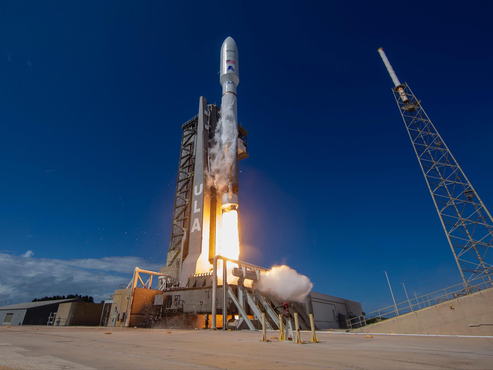 USA9677. CABO CAÑAVERAL (FL, EEUU), 06/10/2023.- Photo provided by United Launch Alliance (ULA) showing its Atlas V 501 rocket as it lifts off Friday from a pad at Cape Canaveral Space Force Station in Florida. EFE/ULA /EDITORIAL USE ONLY/ONLY AVAILABLE TO ILLUSTRATE ACCOMPANYING STORY (CREDIT REQUIRED)