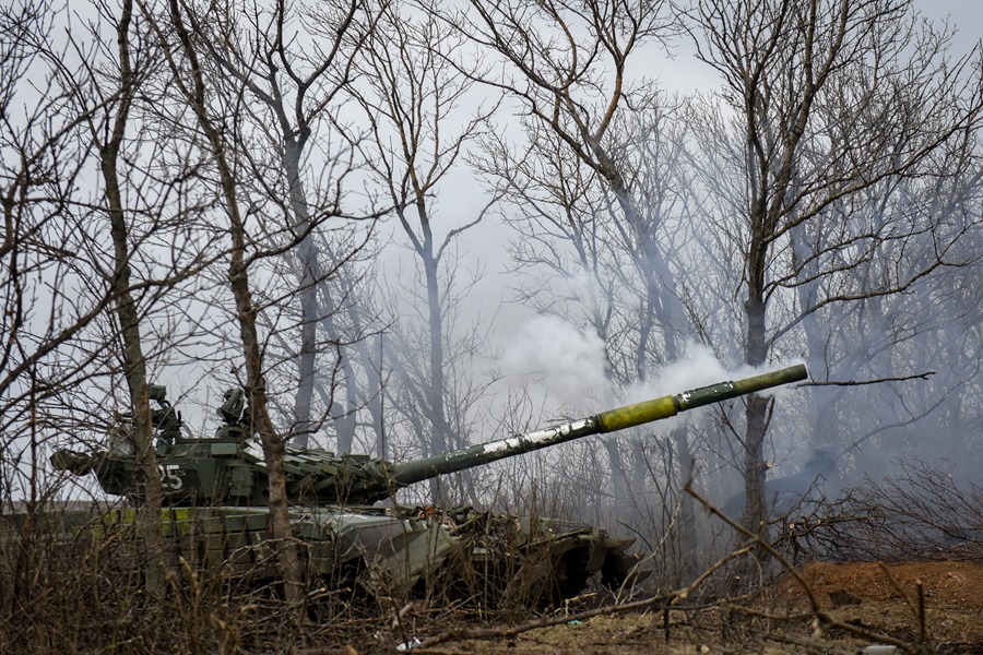 Soldados ucranianos en la zona del Donetsk. E