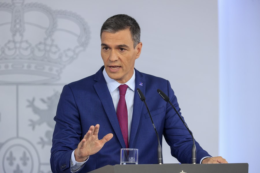 El líder socialista y presidente del Gobierno en funciones, Pedro Sánchez