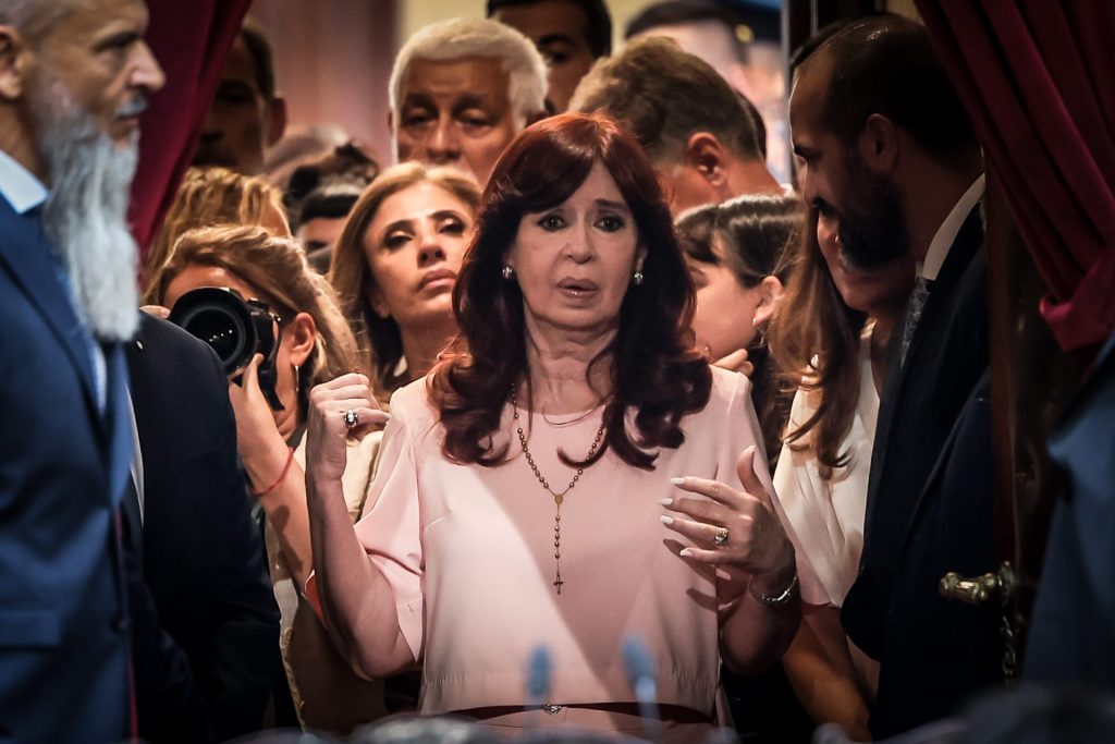 La vicepresidenta de Argentina, Cristina Fernández de Kirchner, en una fotografía de archivo. EFE/ Juan Ignacio Roncoroni
