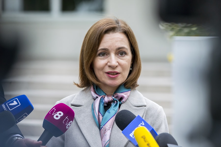La presidenta de Moldavia, Maia Sandu