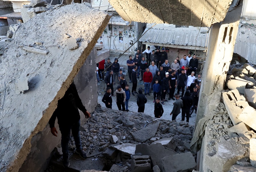 Cinco muertos en un ataques israelí en en el campo de refugiados de Balata, cerca de Naplusa, Cisjordania
