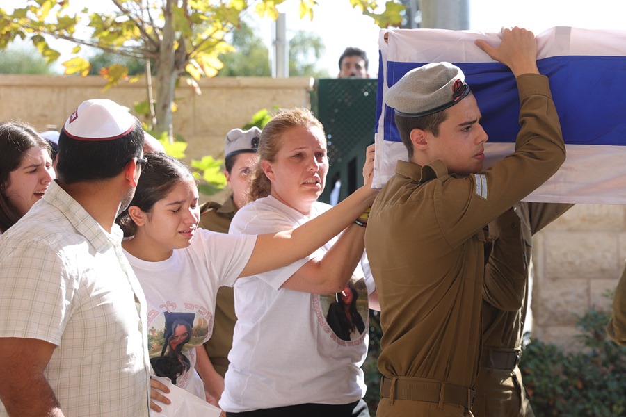 Funeral de la soldado israelí Noa Marciano