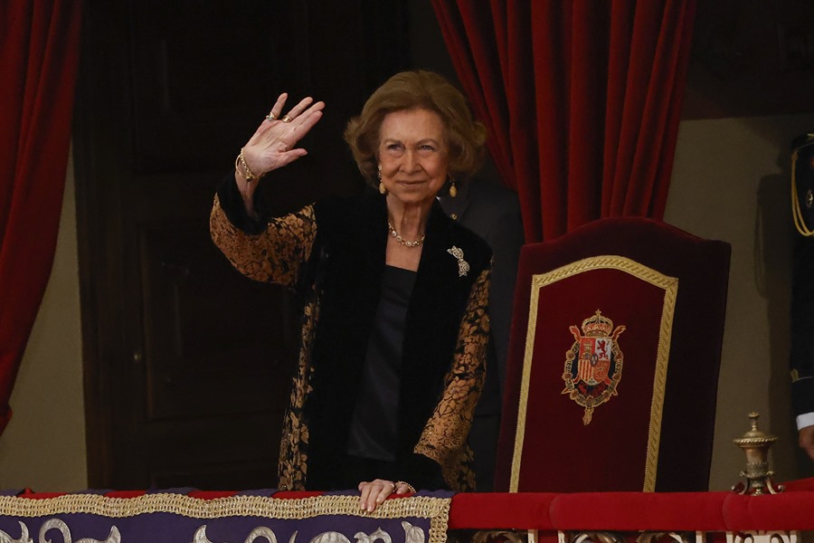 La reina Sofía durante la gala de la 43º edición de los Premios Princesa de Asturias.