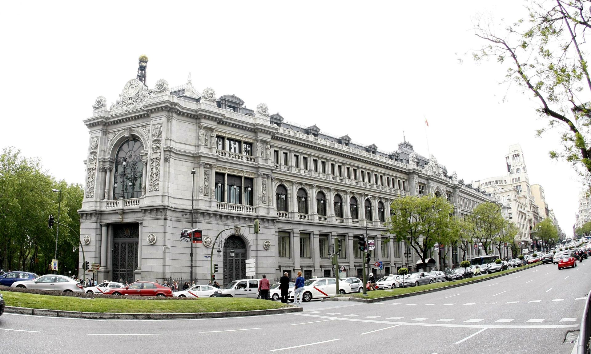 Vista de la fachada del Banco de España. EFE/Zipi