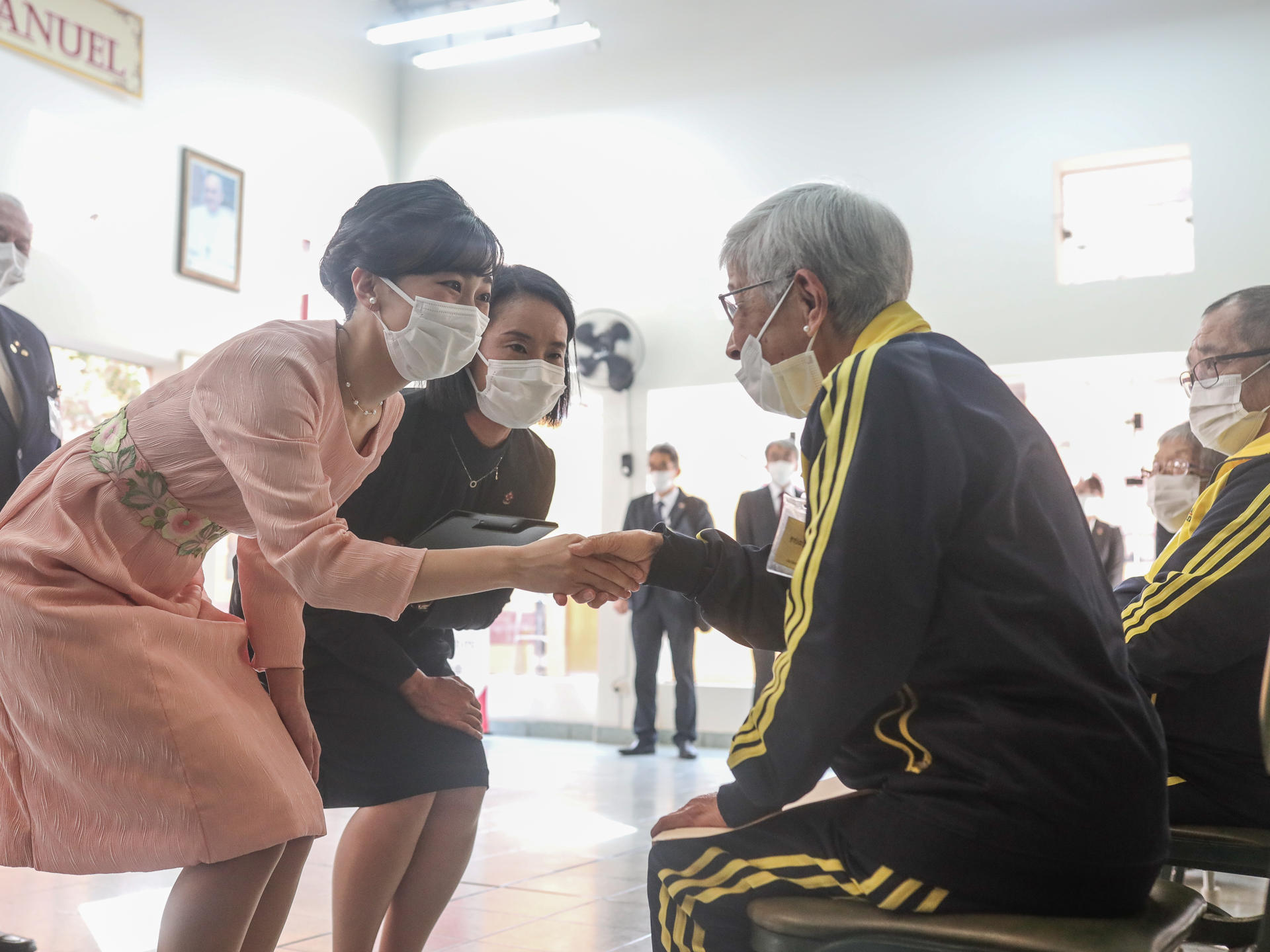 Princess Kako visits the Emmanuel Peruano Japones Ventanilla Policlinic, in Lima, Peru, 3 November 2023. EFE/ Aldair Mejia
