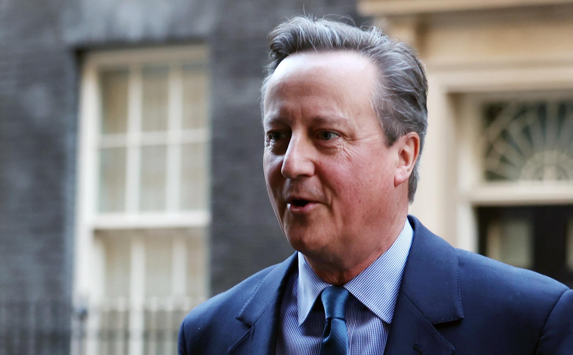 New British Foreign Secretary David Cameron departs 10 Downing Street in London, Britain, 13 November 2023. EFE-EPA/ANDY RAIN