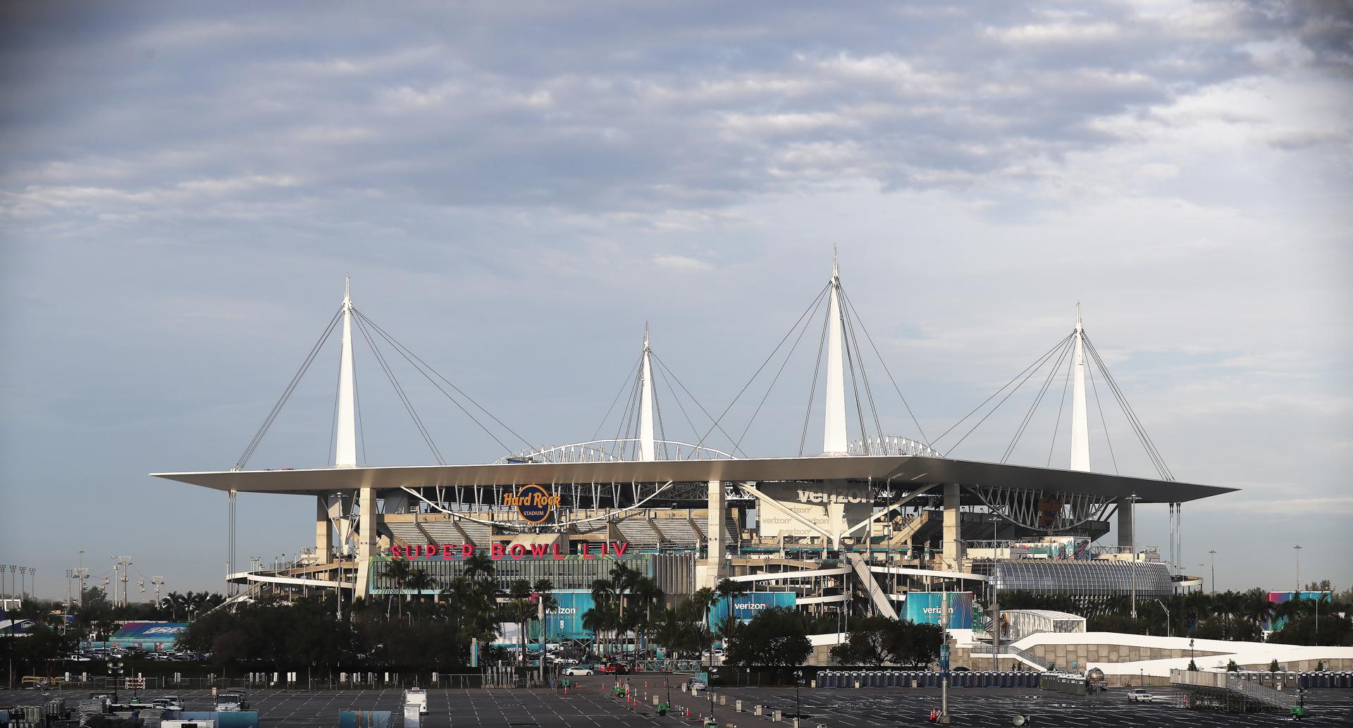 Photo of the Hard Rock Stadium in Miami, Florida, US, on 01 February 2020. EFE-EPA FILE/JOHN G. MABANGLO