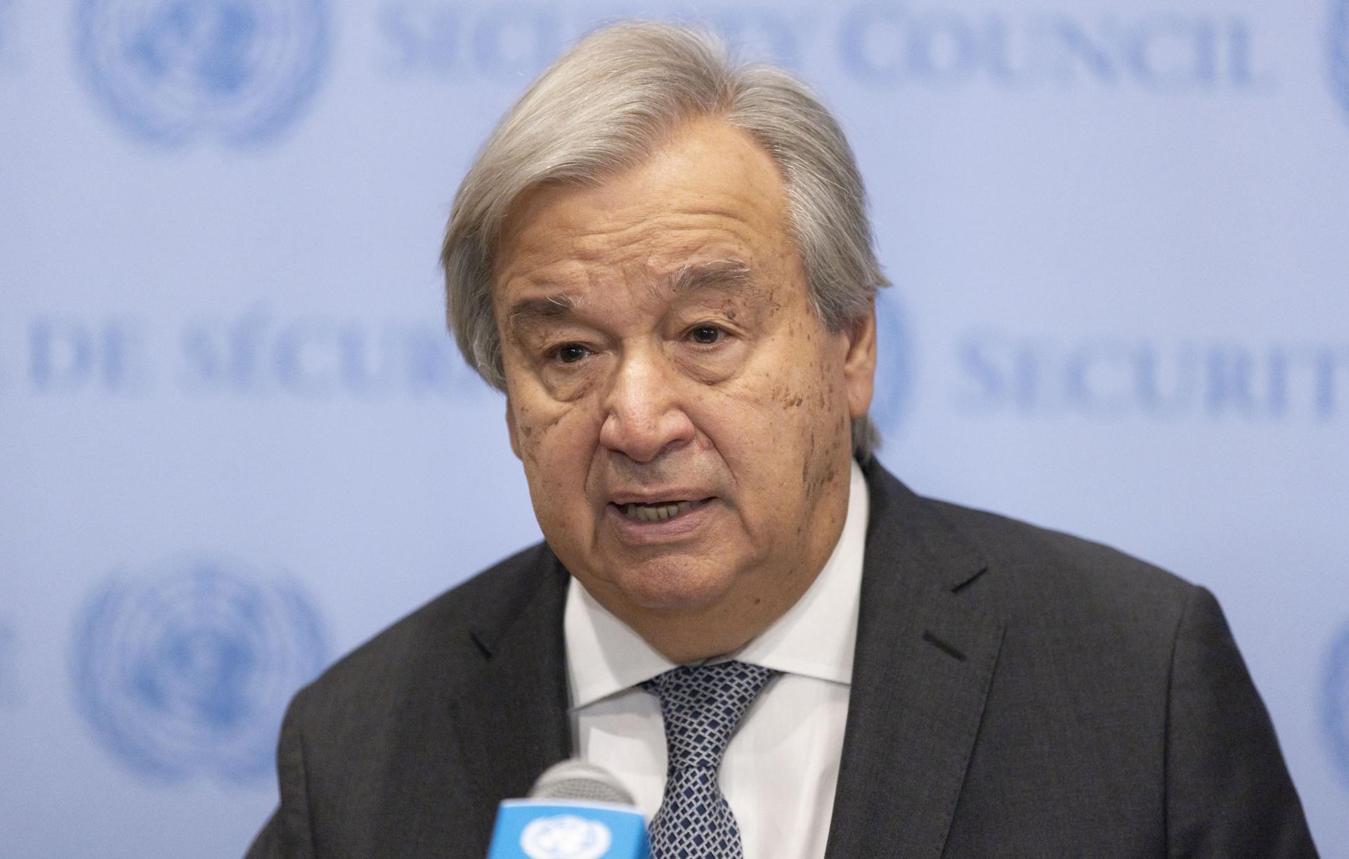 Imagen de archivo del secretario general de la ONU, António Guterres. EFE/EPA/JUSTIN LANE