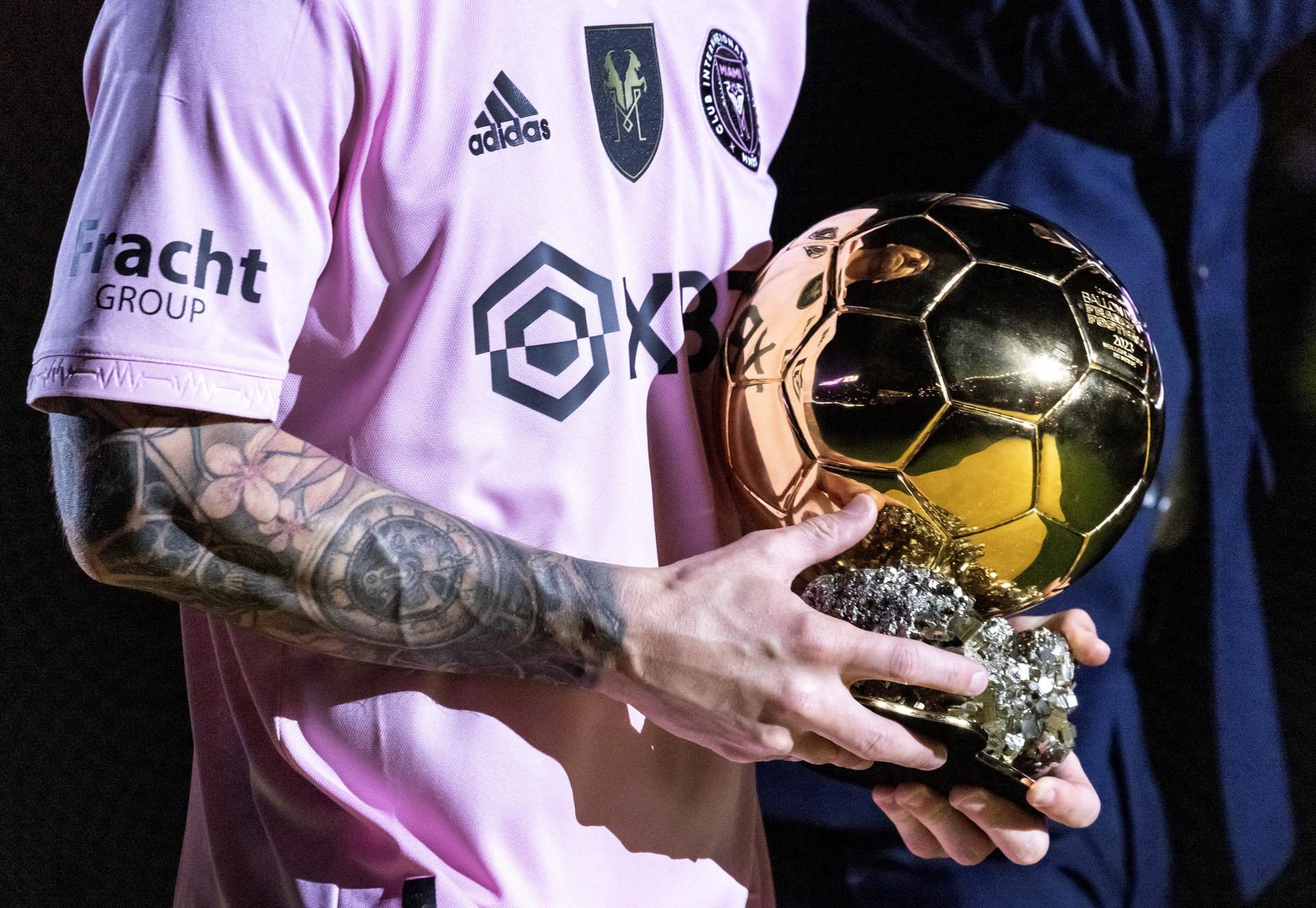 Lionel Messi's 8th Ballon D'Or trophy celebrated by Inter Miami in  exhibition match – KGET 17
