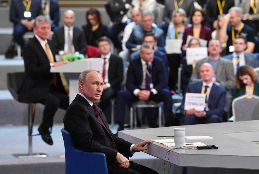Rueda de prensa de fin de año de Putin