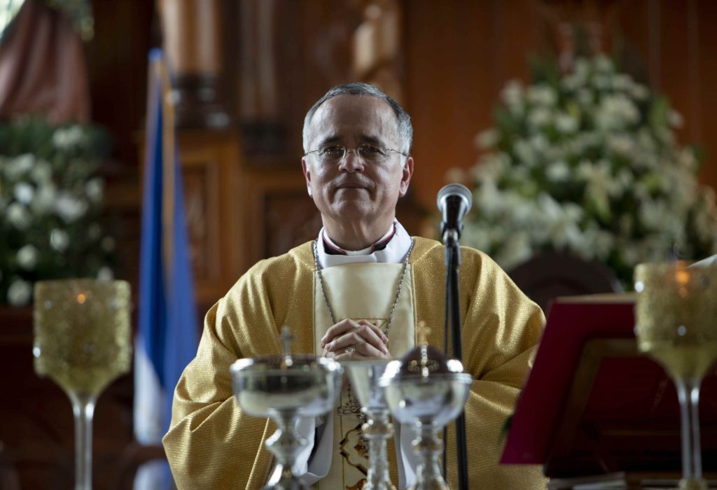 El obispo auxiliar de Managua, monseñor Silvio Báez, en una fotografía de archivo. EFE/ Jorge Torres