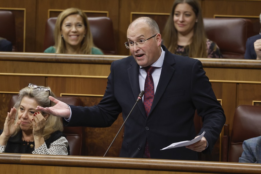 El portavoz del PP, Miguel Tellado. 