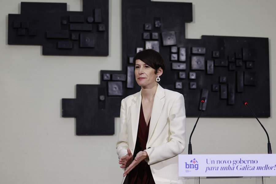 La candidata del BNG a la Presidencia de la Xunta, Ana Pontón