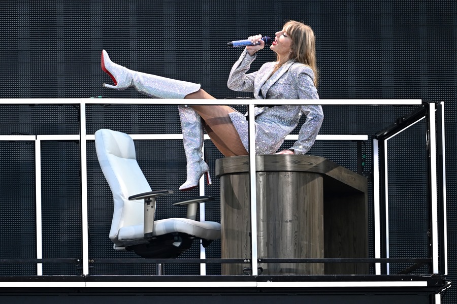 La cantante Taylor Swift, durante el concierto de hoy en Melbourne.