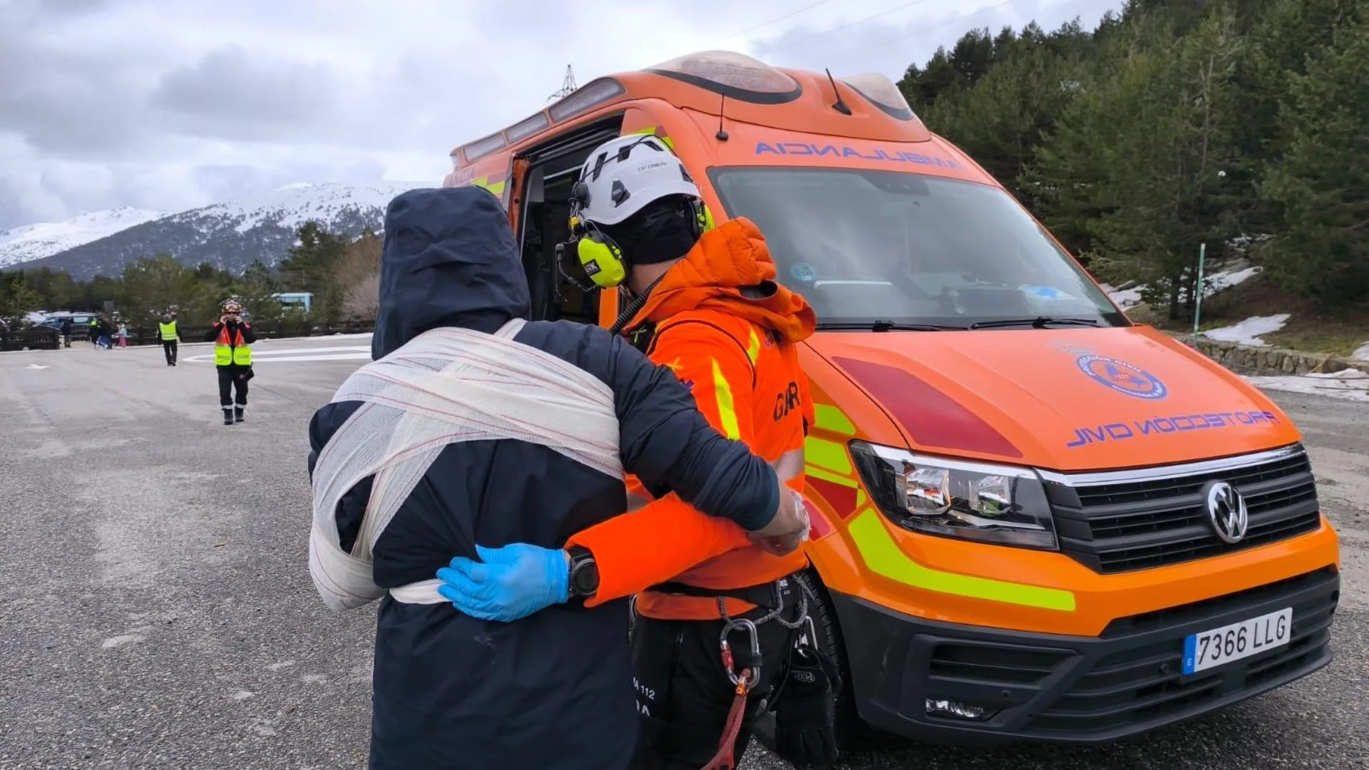 Rescatado un montañero herido leve en la zona de Rascafría