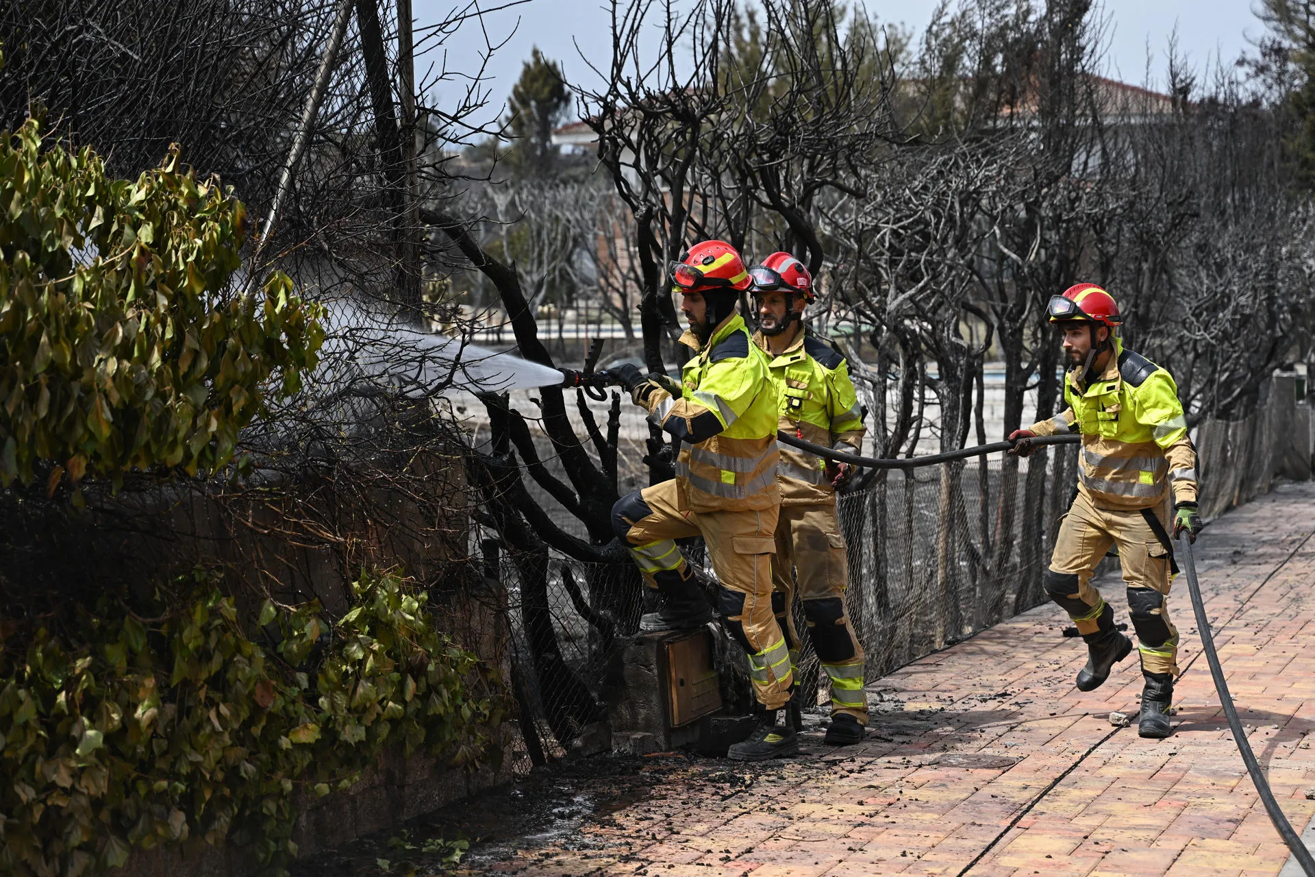 Los bomberos forestales de Madrid, en lucha por sus demandas laborales