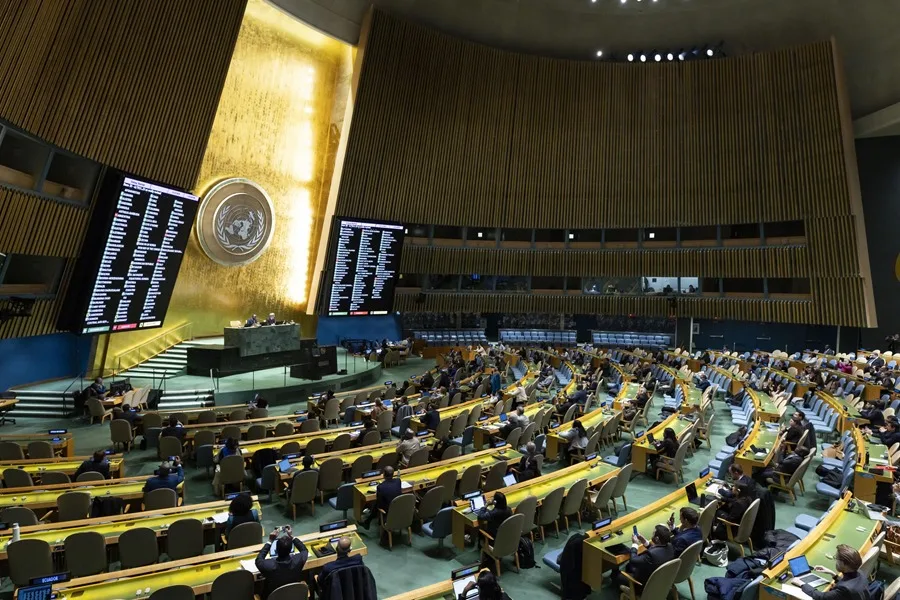 La Asamblea General de ONU vota con gran mayoría por dos Estados ...