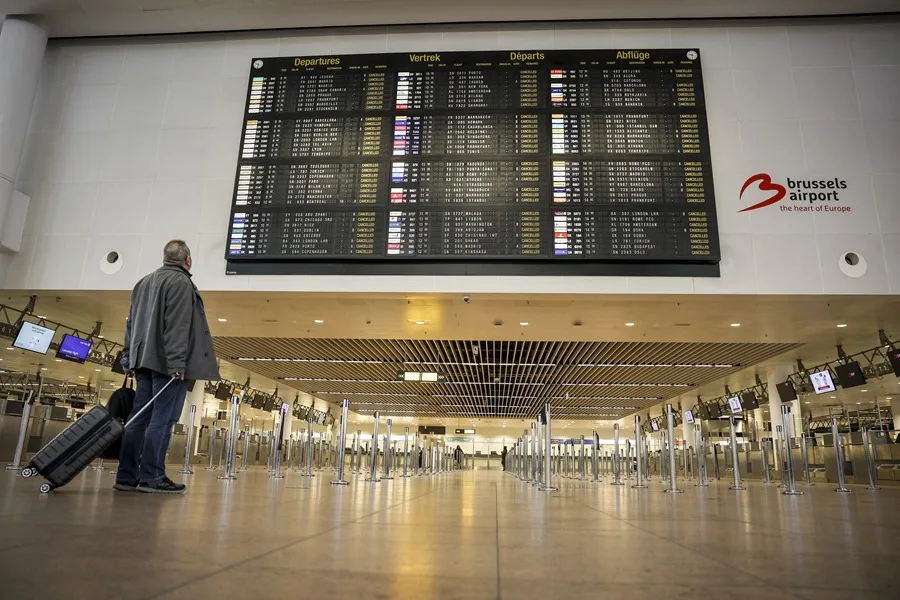 El aeropuerto de Bruselas afectado por un cibertataque