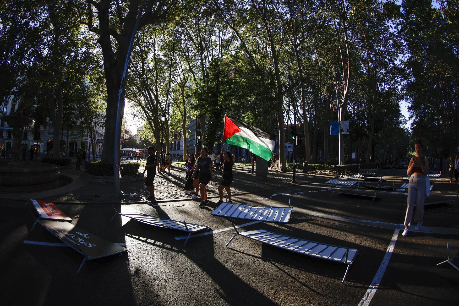 Yolanda Díaz califica de «ejemplo de dignidad» las movilizaciones por Gaza en La Vuelta
