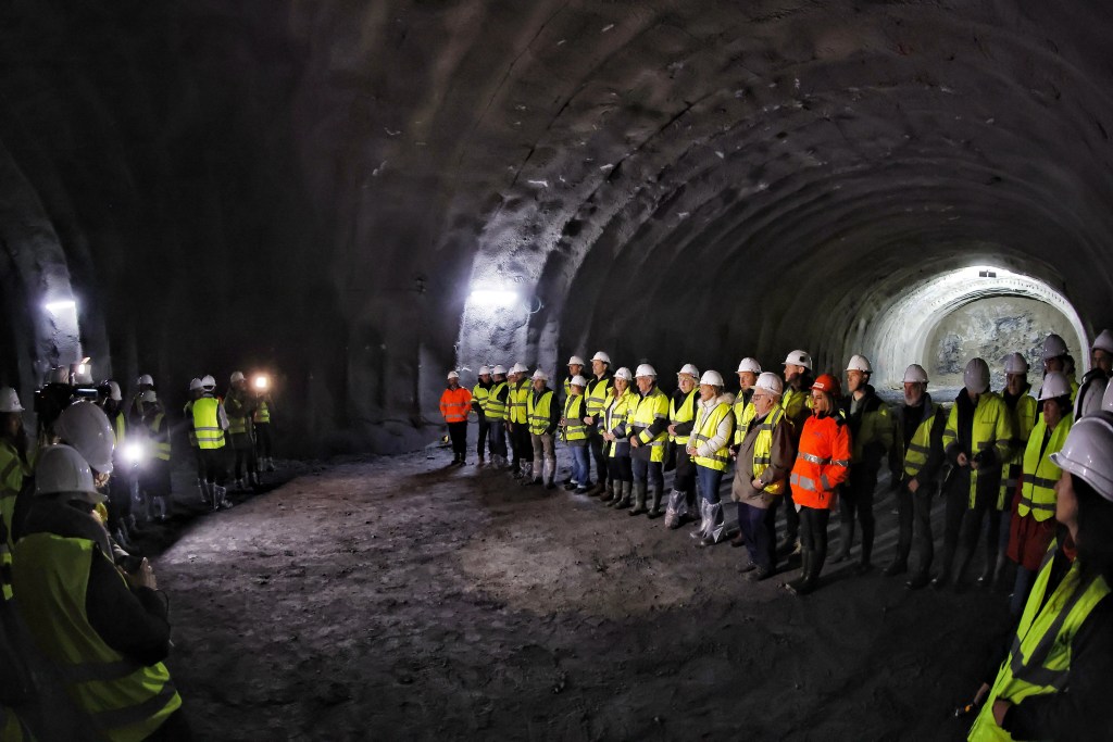 Visita a las obras del túnel de Belate