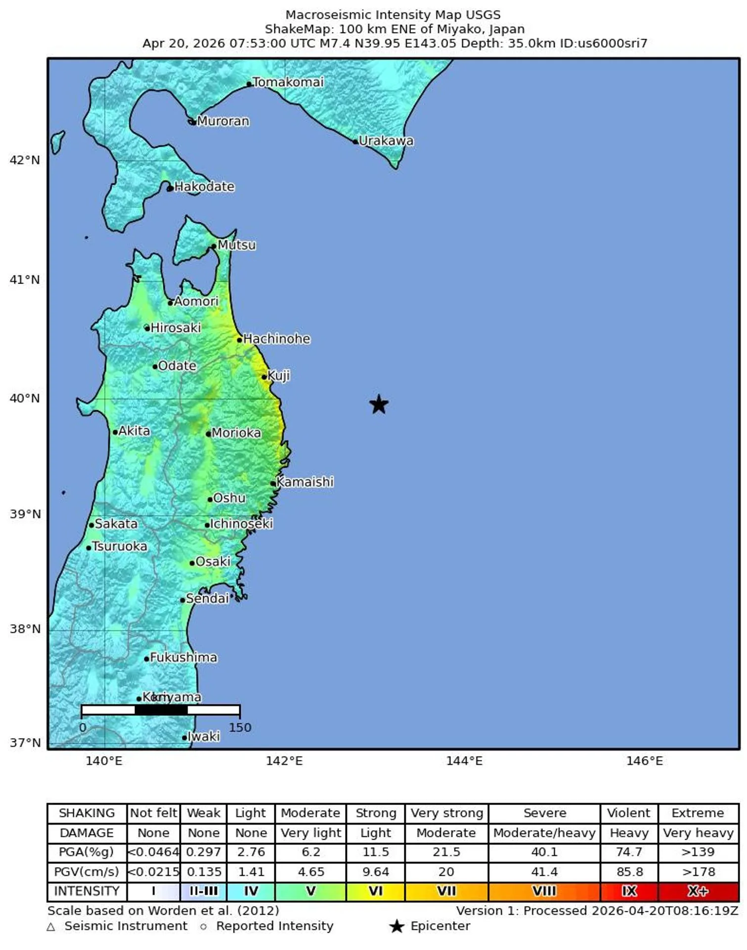 Japan Tsunami Warning: M7.5 Earthquake Hits Sanriku Coast |